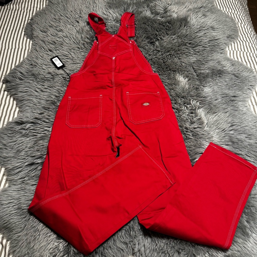 Dickies Red Overalls